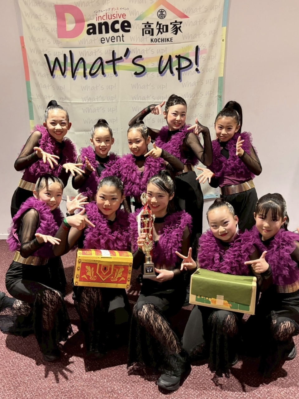 高知県主催イベントWhat's up!! ダンスコンテスト小学生部門V8STAR優勝